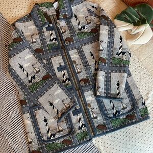 Vintage Sailboat Tapestry Jacket